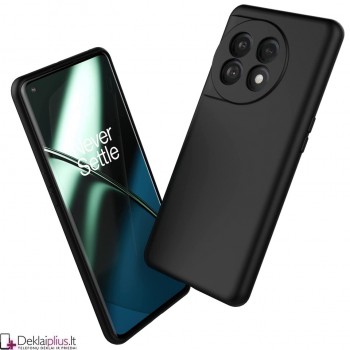 Silikoninis ploniausias dėklas - juodas (Oneplus 11 5G)
